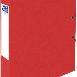 Mapa A4, carton MultiStrat 390g/mp, cu elastic, 40mm latime, OXFORD Top File - rosu