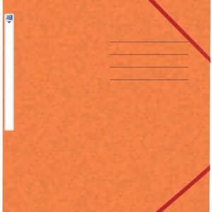 Mapa A4, carton MultiStrat 390g/mp, cu elastic, OXFORD Top File - orange