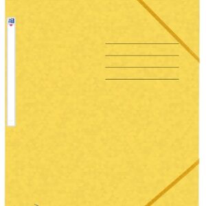 Mapa A4, carton MultiStrat 390g/mp, cu elastic, OXFORD Top File - galben