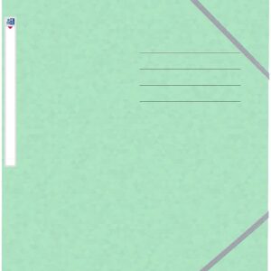 Mapa A4, carton MultiStrat 390g/mp, cu elastic, OXFORD Top File - verde pastel