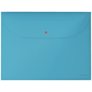 Mapa de protectie LEITZ Cosy, PP, A4, cu capsa si buzunar exterior, 50 coli, 3 buc/set, albastru ce