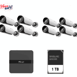 KIT8  MILESIGHT BULLET 2MP NVR 8 CANALE