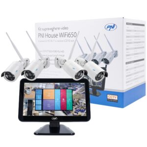 PNI KIT SUPRAVEGHERE WIFI 4CH + 4 CAMERE