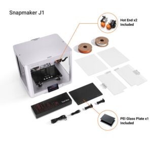 SNAPMAKER J1S IDEX FDM 3D PRINTER - imagine 3