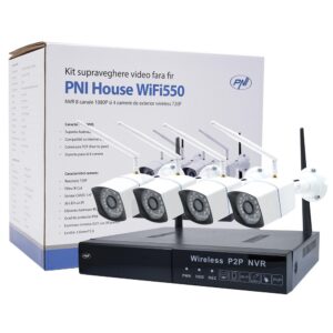 PNI KIT SUPRAVEGHERE WIFI 8CH 4 CAMERE