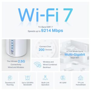 TP-LINK KIT BE9300 MESH WIFI 7 3PK - imagine 4