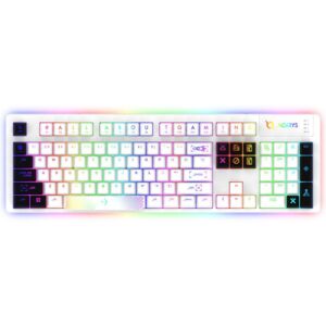 Tastatura mecanica Aqrys Aludra, alb