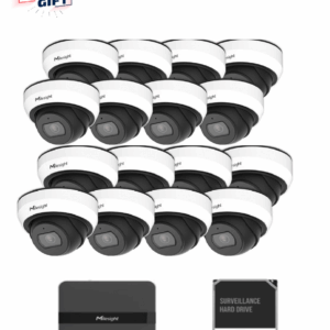 KIT16 MILESIGHT DOME 2MP NVR 16 CANALE