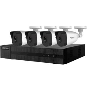 KIT IP 4 CAM BULLET 4MP + NVR HIWATCH