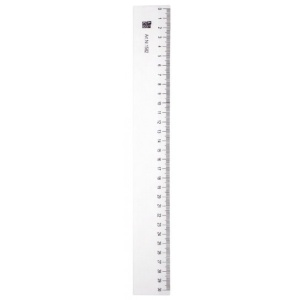 Rigla din plastic transparent, 20cm, ALCO