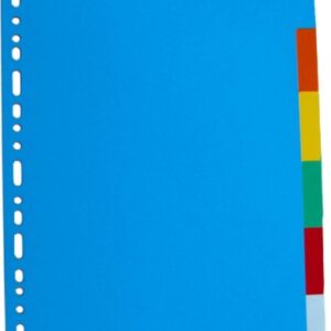 Separatoare carton color, A4, 180g/mp, 12 culori/set, Optima