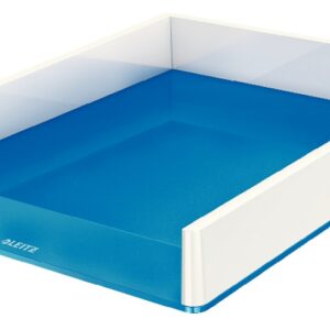 Tavita documente Leitz WOW, PS, A4, culori duale, alb-albastru